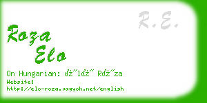 roza elo business card